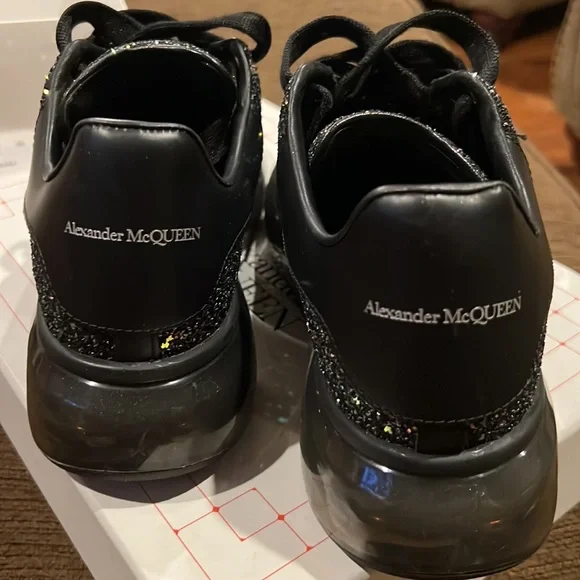 ***SOLD*** 39 **Like New**Multiblack/Black Alexander McQueen Oversized sneakers - Picture 3 of 4